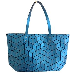 Patrizia Luca Slanted Square Geometric Cube Matte tote w/ strap (NWOT)
